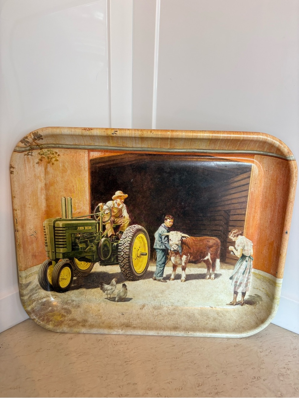 Vintage 2001 John Deere “Winner All Metal” Serving Tray